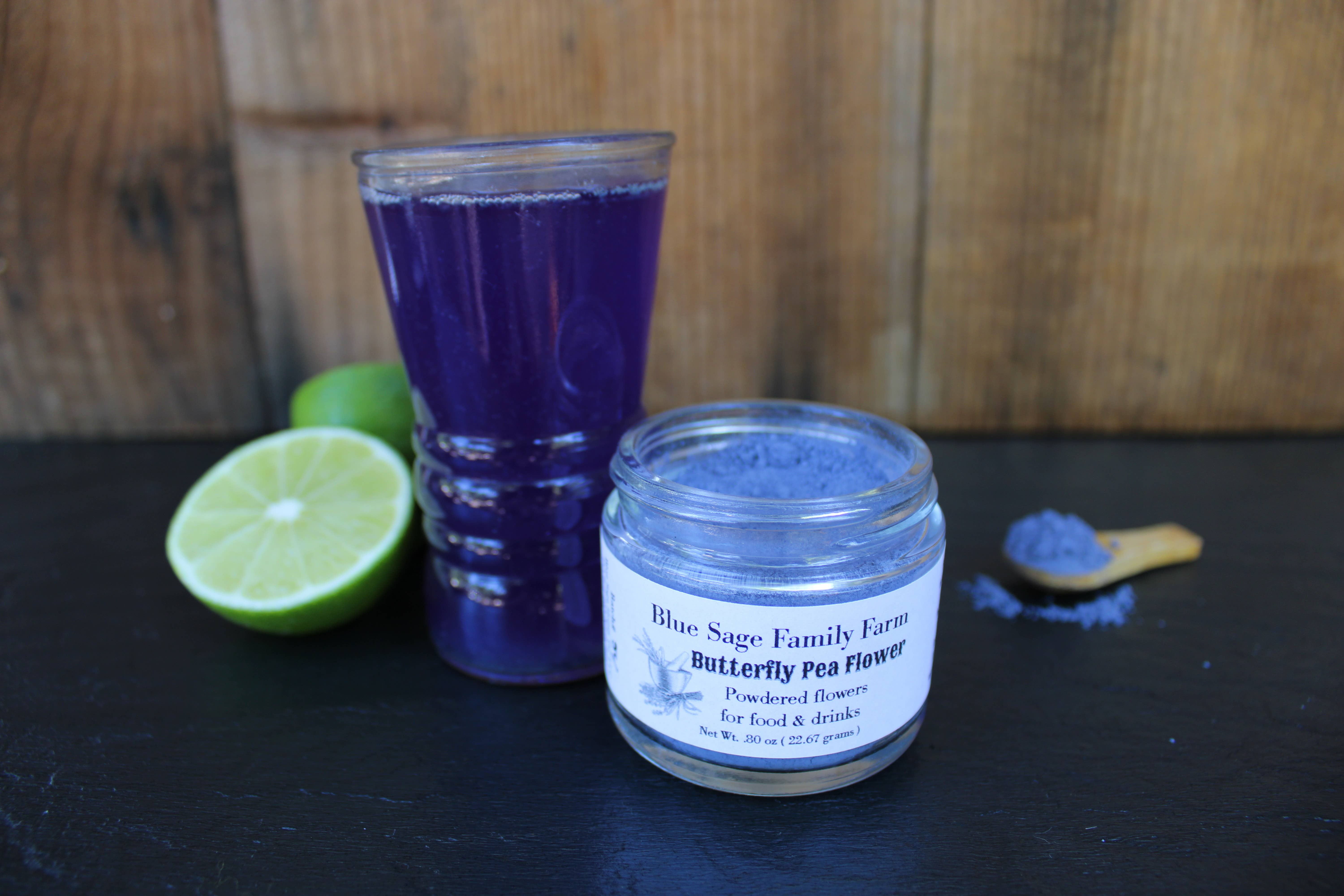 Blue Sage Honey Co. - Wholesale Dried Spice - Butterfly Pea Flower Powder / Blue Butterfly Pea Flower 1