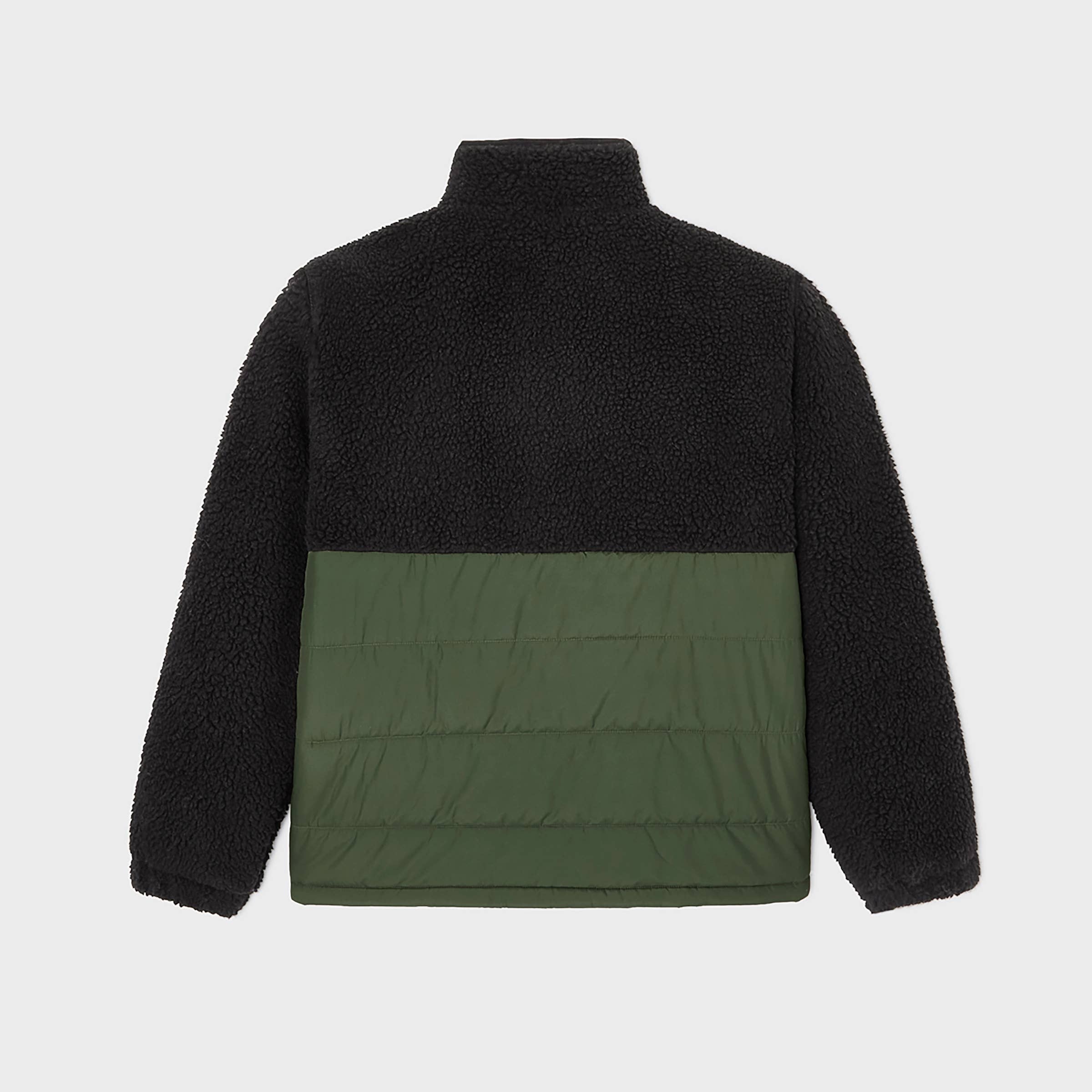 BILLYBELT - Wholesale Coat - Men's - Two-tone jacket in black and green sherpa7