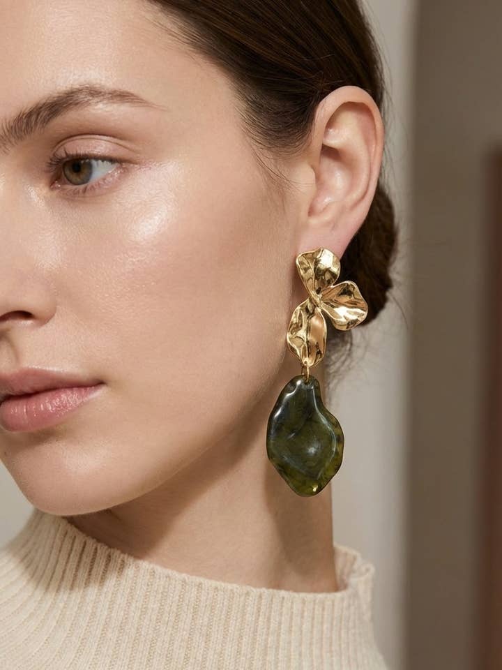 Øreringe i rustfrit stål 124AQ505 for engroshandel hos BYREN | ÉLINE L'ATELIER