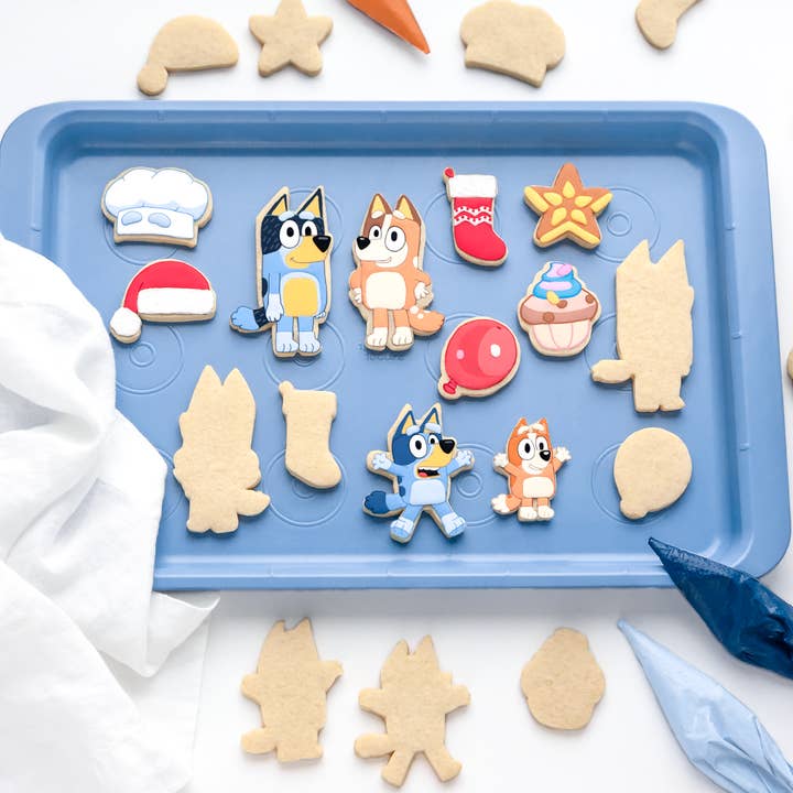 BLUEY Holiday Cookie Cutter Set of 10 - All Family Character for wholesale by Handstand Kitchen