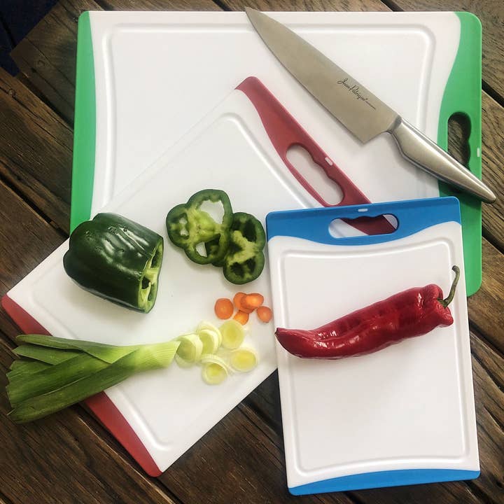Jean Patrique Cookware - Wholesale Cutting Board - Large Plastic Chopping Board - Green 16.9 Inch
