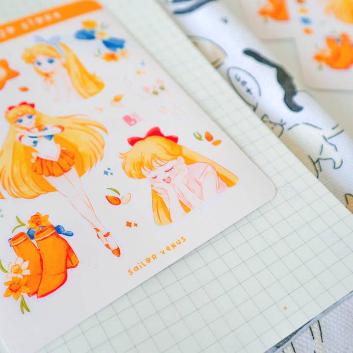 BlossomBujo Store - Wholesale Sticker - Stickersheet Vinyl - Sailor Moon25