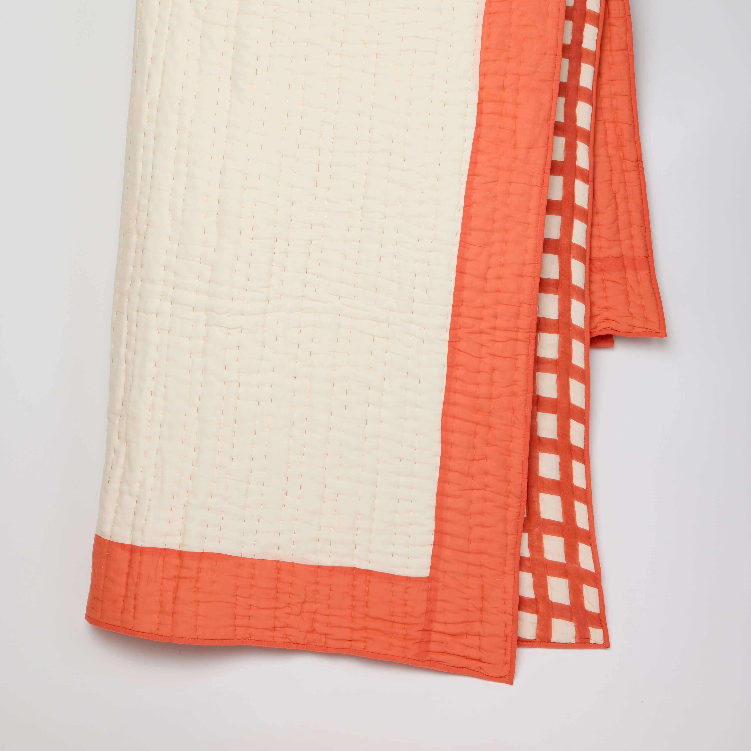 Craft Boat - Wholesale Quilt - BOLD GRID QUILT - HAND BLOCK PRINTED4