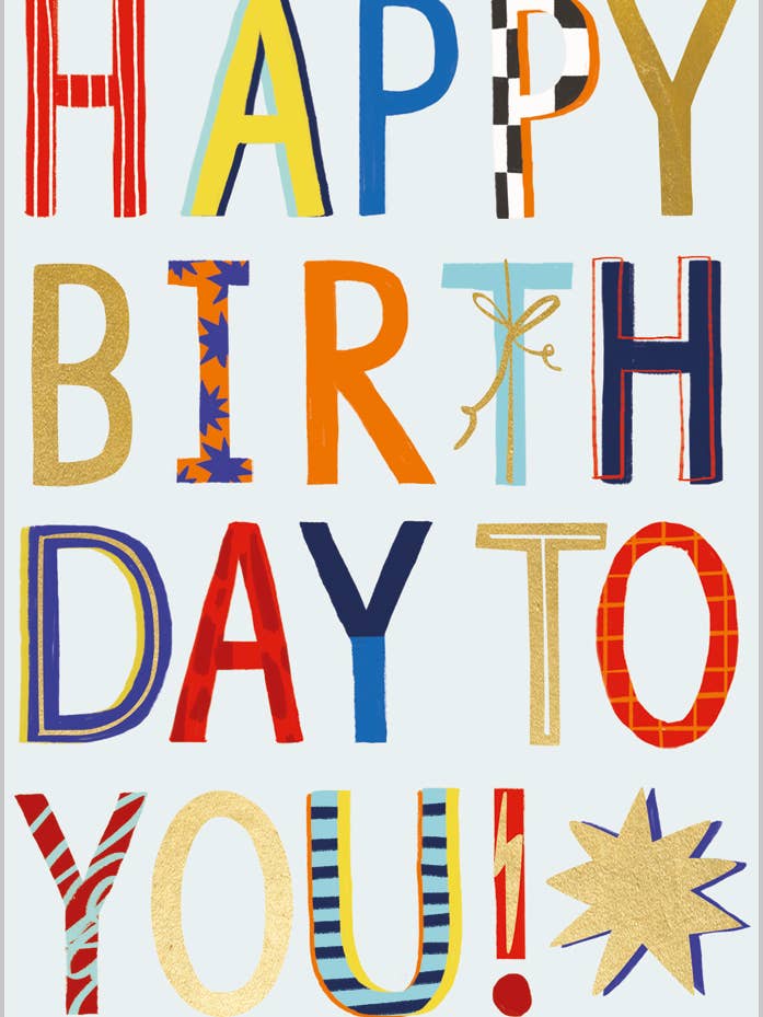 Tillykke med fødselsdagen for engroshandel hos Abacus Cards and Clare Maddicott Publications