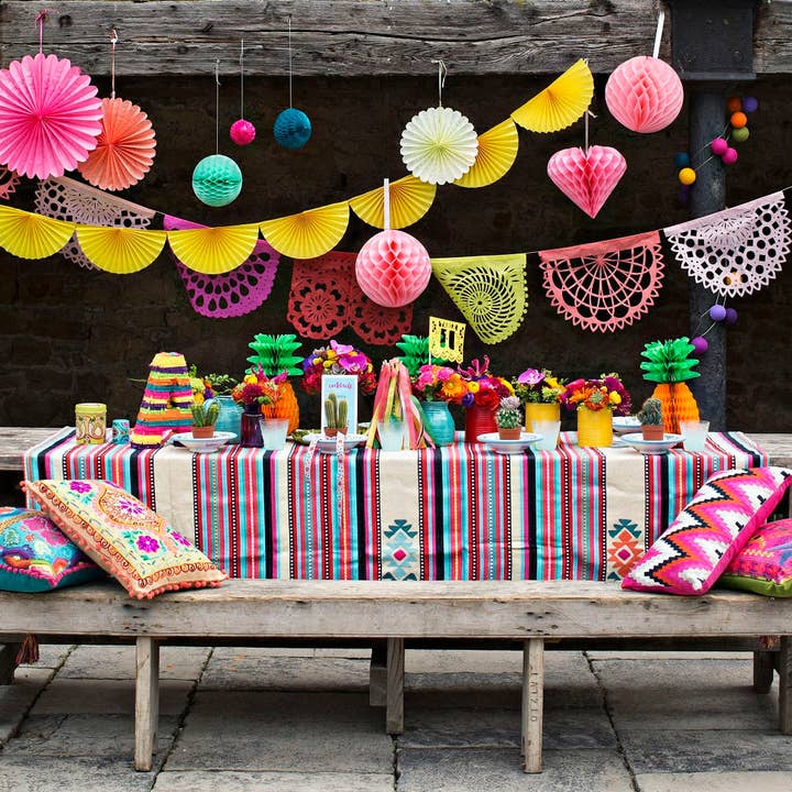 ArtMexico Ltd - Wholesale Bunting/Garland - Coral Inspired Bunting Handmade Wedding or Party Decorations