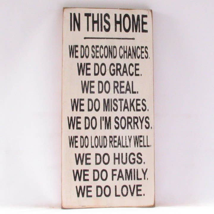 In This Home Wooden Sign for wholesale by New Direction Crafters