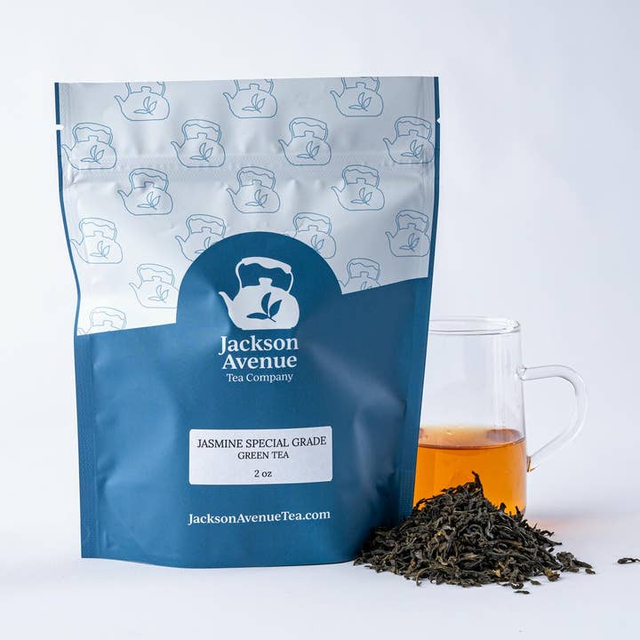 Jackson Avenue Tea Co - Wholesale Loose Tea - Jasmine Special Grade Green Loose Leaf Tea1