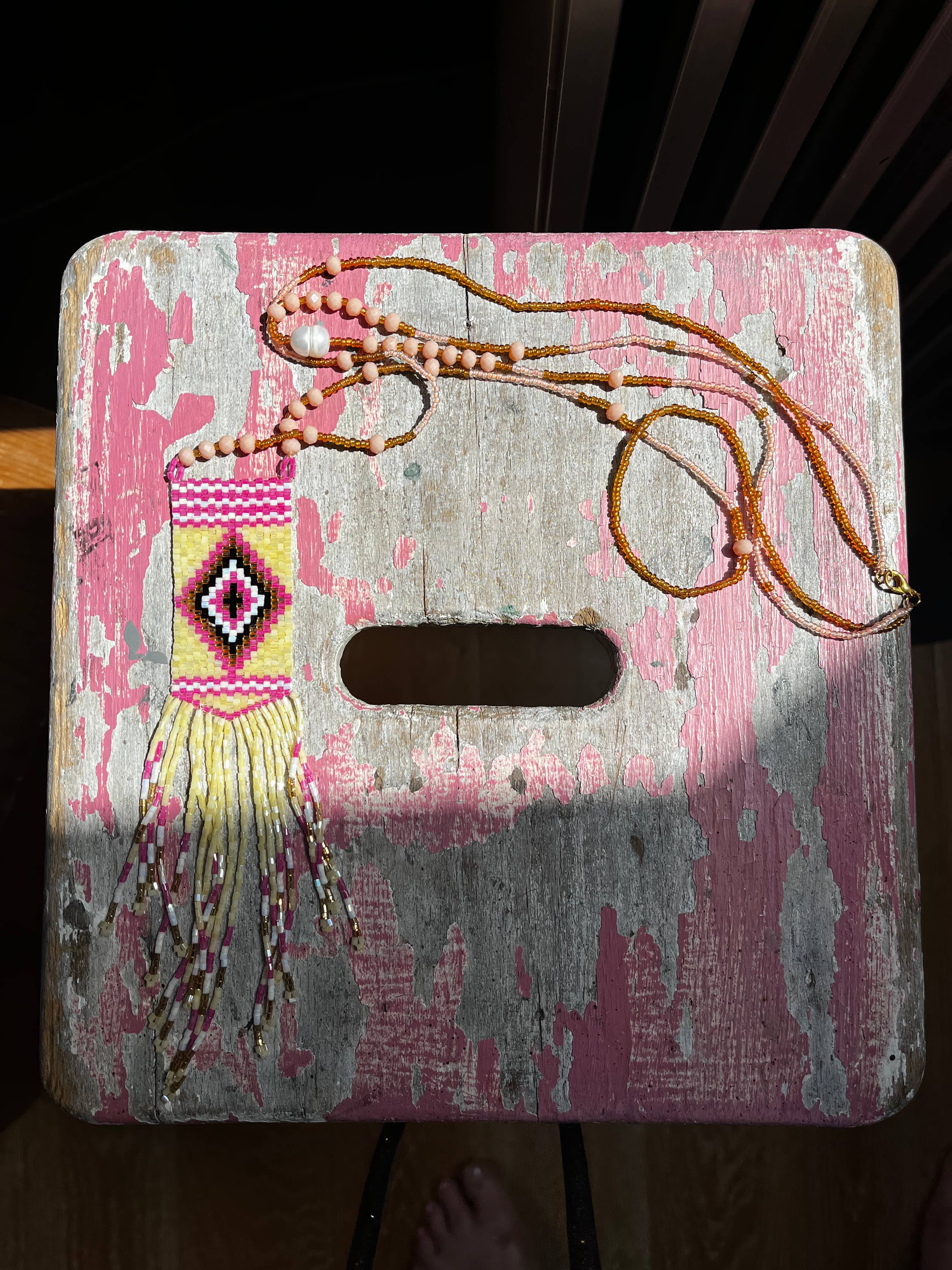 Flora Jane Paris - Wholesale Y-Neck/Lariat Necklace - DOUBLE ROW INDIAN PEARL NECKLACE0