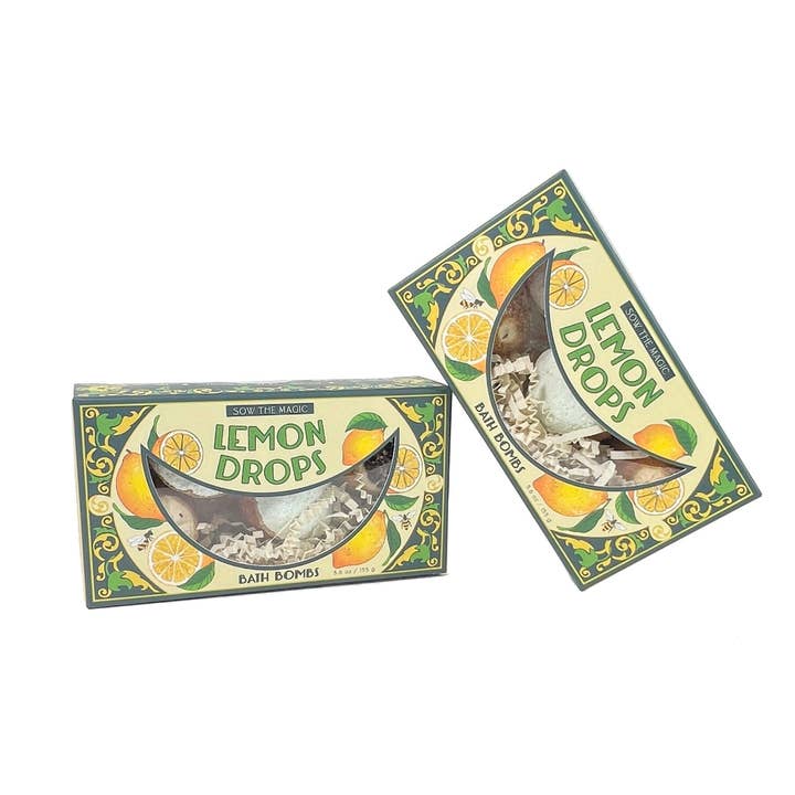 Sow the Magic - Wholesale Bath bomb/fizz - Natural Lemon Drop Bath Bomb Gift Set made with Lemon + MInt4