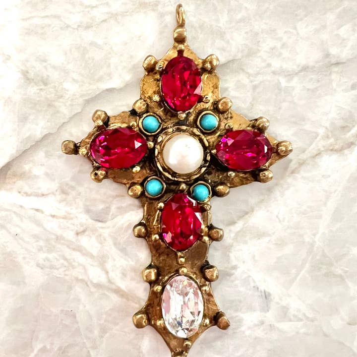 VALENTINE Antique Cross for wholesale by Karli Buxton