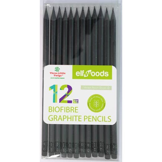 12 stk. BioFibre Grafitblyanter (Sort Tønde) for engroshandel hos Montrose Colors, Inc.