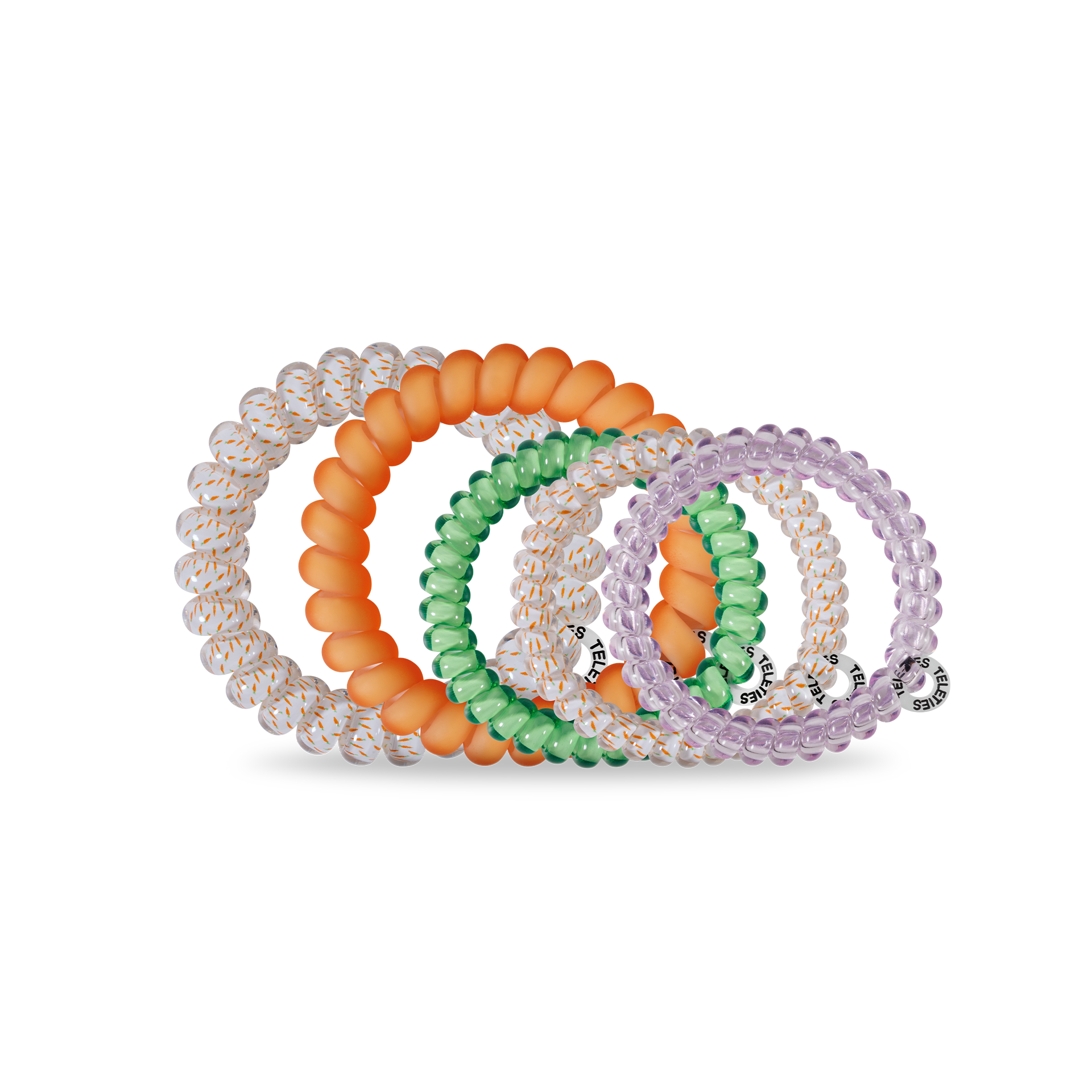 TELETIES - Wholesale Hair Tie - Spiral Hair Coil | Mix Pack | Hoppy Days!1