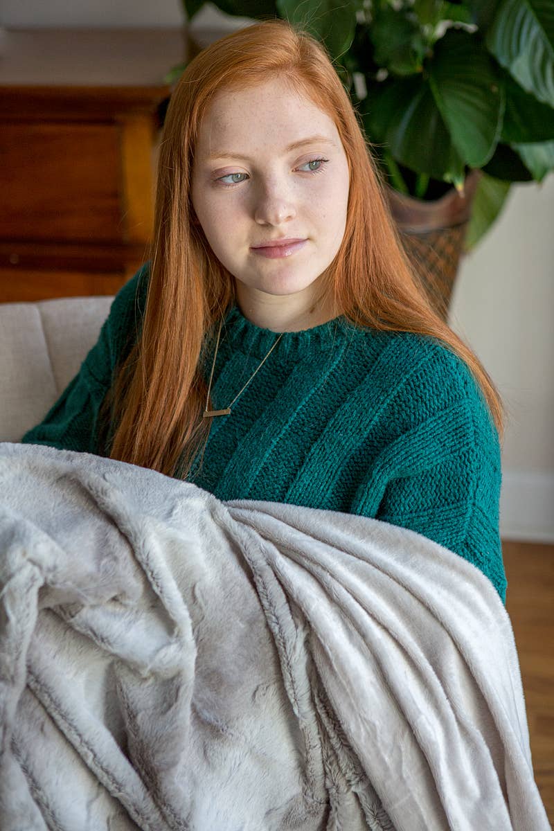 The Grandparent Gift Co. Inc. – wholesale Throw blanket – Softly Said Sympathy Blanket: Always With You Sentiment 80234