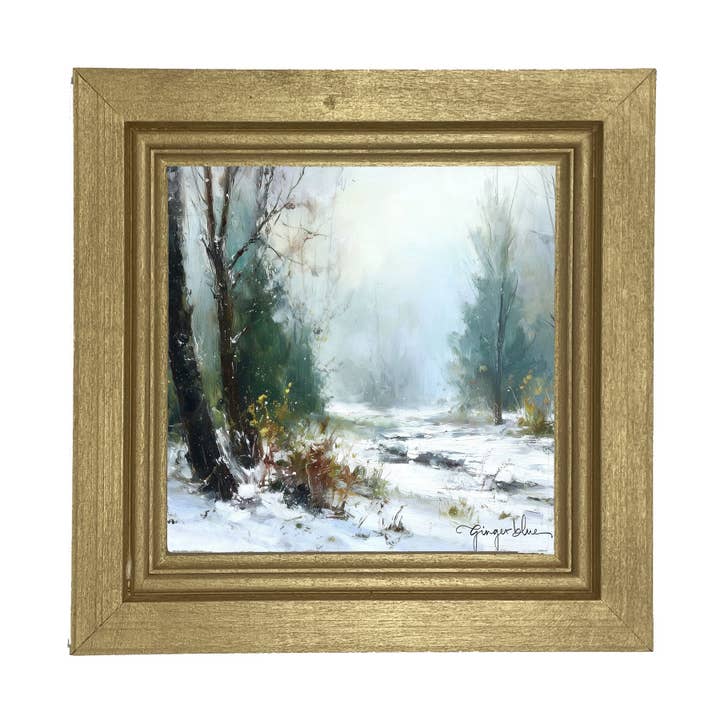 ginger blue - Wholesale Art Print - Snowy Forest3
