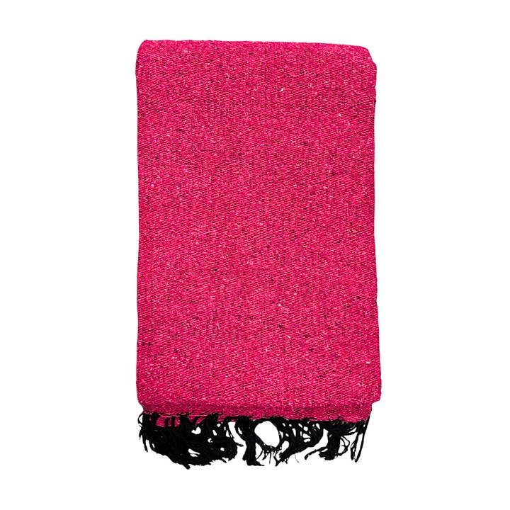 West Path - Wholesale Throw Blanket - Solid Hot Pink Mexican Blanket3