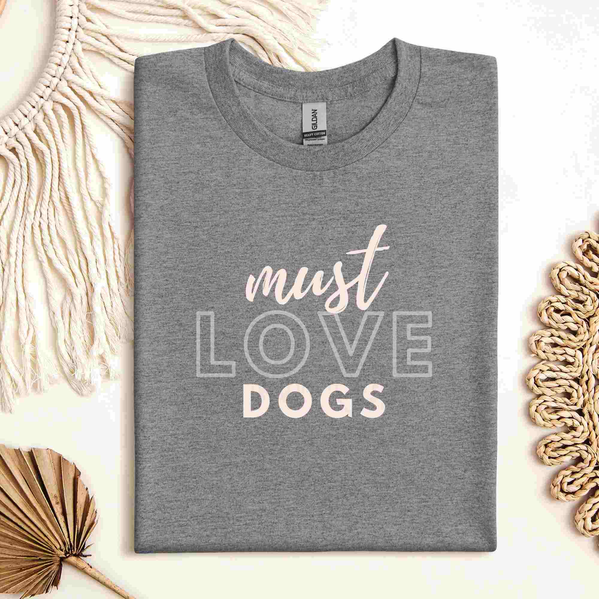 Rustic Radiance - Wholesale Graphic Sweatshirt - Women's - MUST LOVE DOGS0