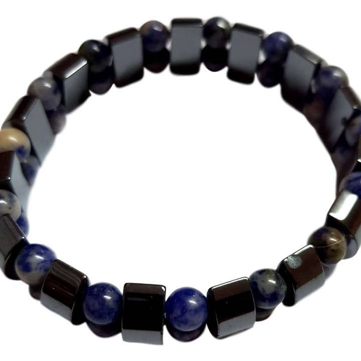 Hematit- och Sodalitmagnetarmband för wholesale av WLM