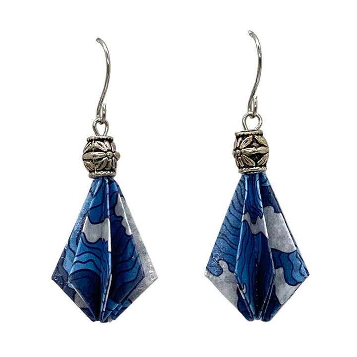 Origami Earrings (Water Resistant) - The Grace for wholesale by Paper Moon Origami Co.