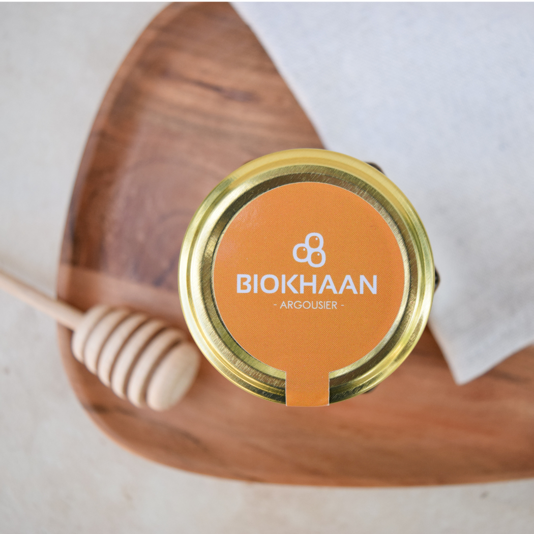 BIOKHAAN - Wholesale Honey - ORGANIC SEABUCKTHORN HONEY 250 GR / TONUS ET VITALITÉ4