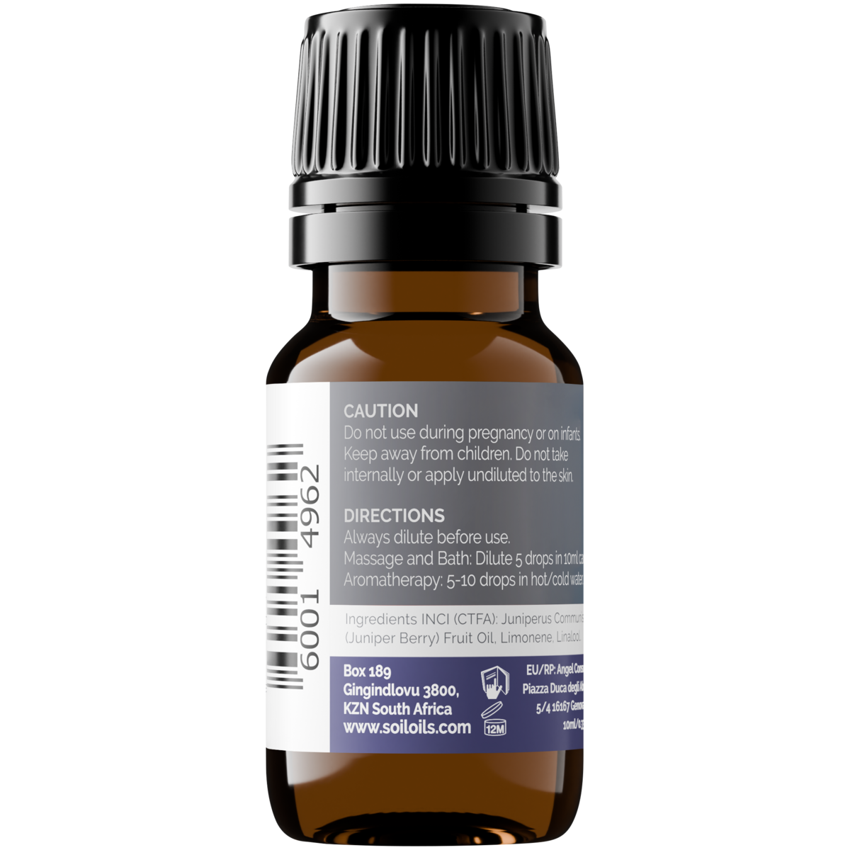 SOiL Organic Aromatherapy and Skincare - Vente Huile essentielle - Huile Essentielle de Genévrier Bio (Juniperis Communis) 10ml3