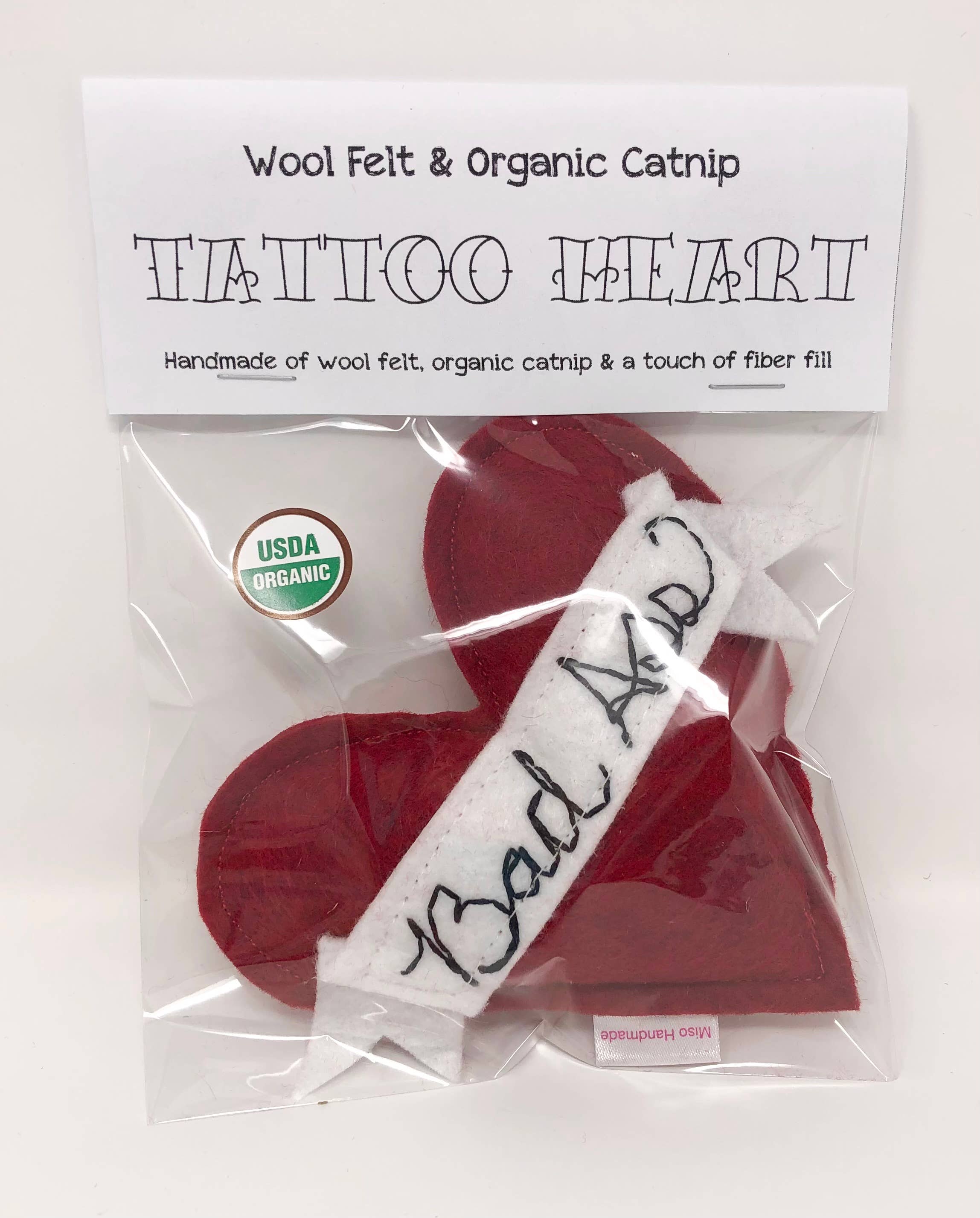 Miso Handmade - Vendita all'ingrosso Giocattolo - Gatti - Bad Ass/Lil Fucker Catnip Heart Toy5