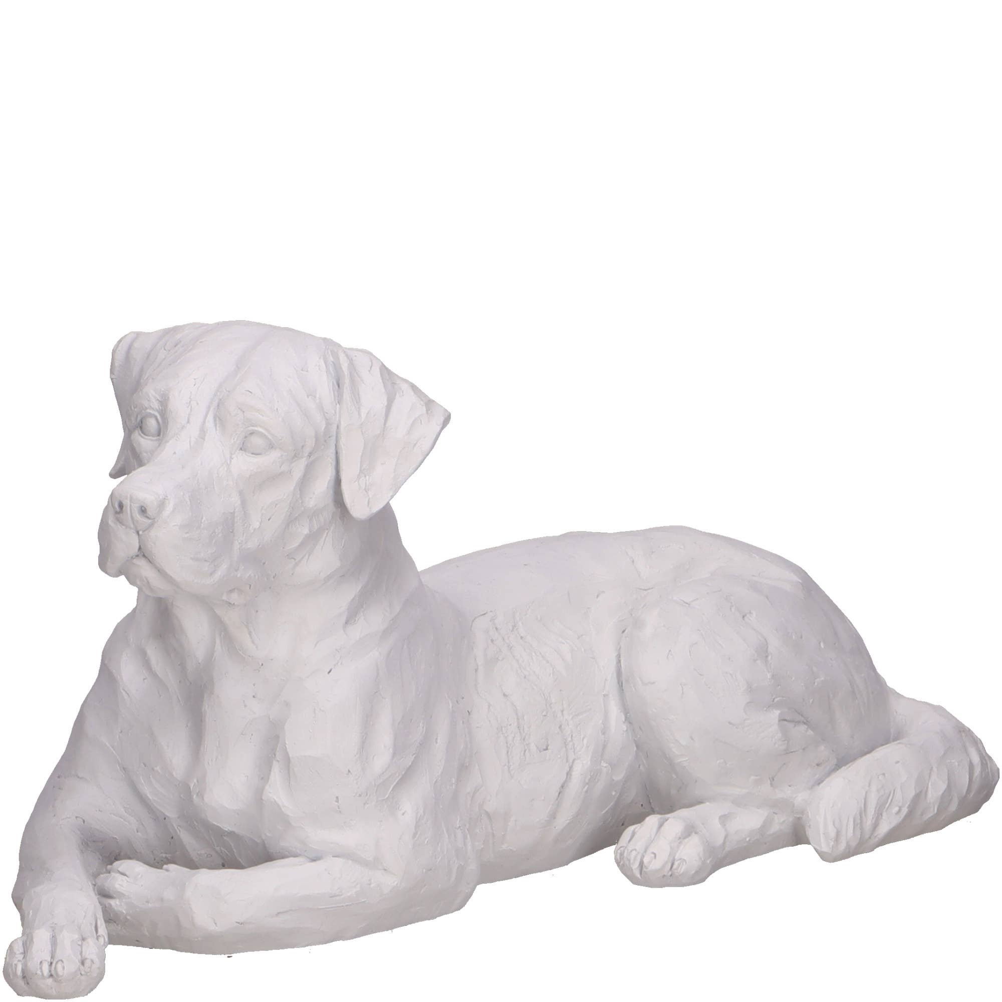 Vosteen - Wholesale Decorative Figurine - Poly Dog Sofa Lying, L43cm, H20cm, White Matte0