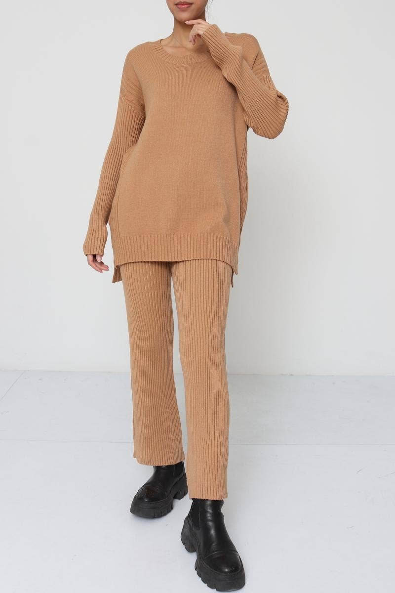 DIX-ONZE - Wholesale Lounge Set - Women's - Ribbed Premium Knit Homewear/Casual Set10