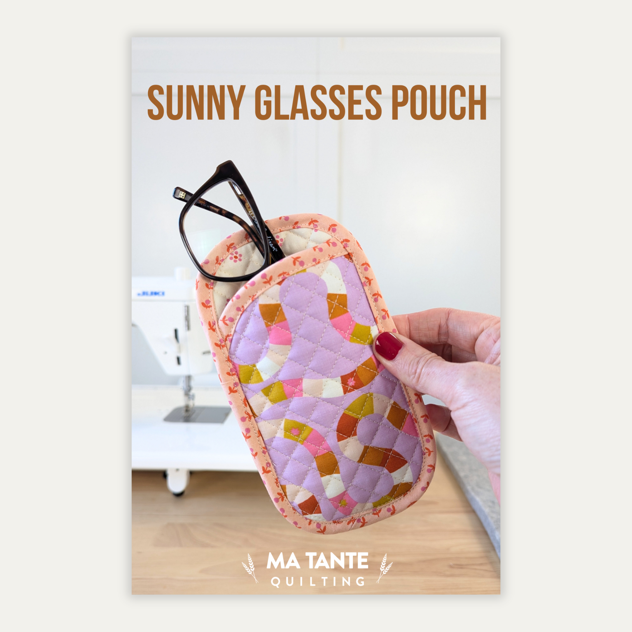 Ma Tante Quilting - Wholesale Craft Sewing Kit - Sunny Glasses Pouch (Paper Pattern)0