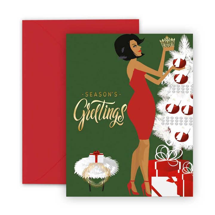 Deck The Halls Card for wholesale by Paper Rehab