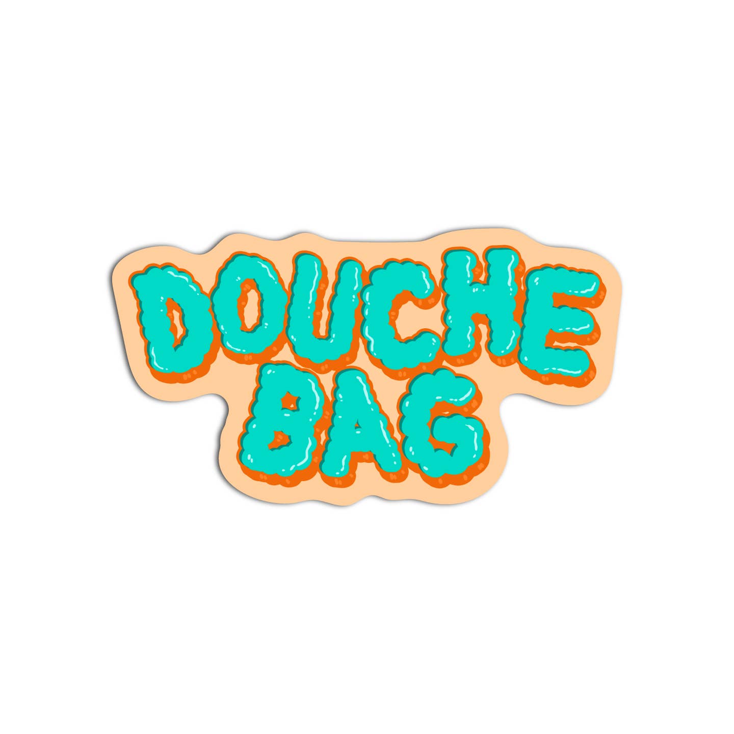 Girls Printing House - Wholesale Sticker - Douche Bag Word Vinyl Waterproof Stickers