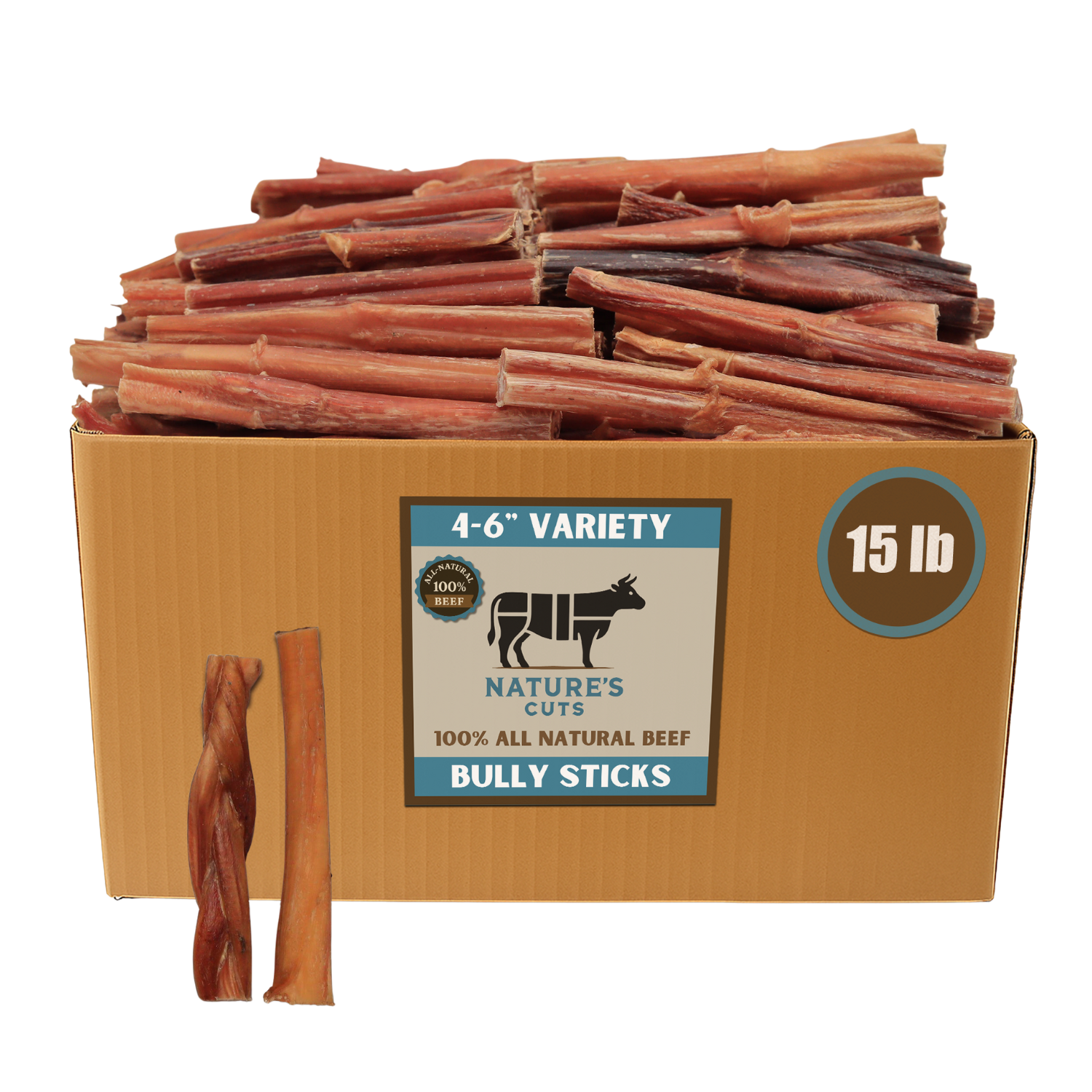 Mighty Chewz - Wholesale Pet Treats - Dog - 4-6" Variety Bully Sticks2