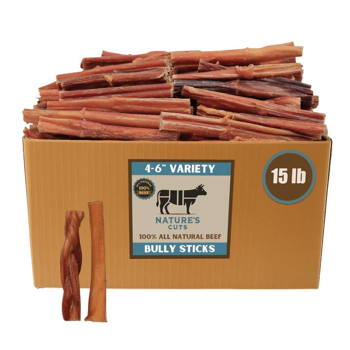 Mighty Chewz - Wholesale Pet Treats - Dog - 4-6" Variety Bully Sticks10