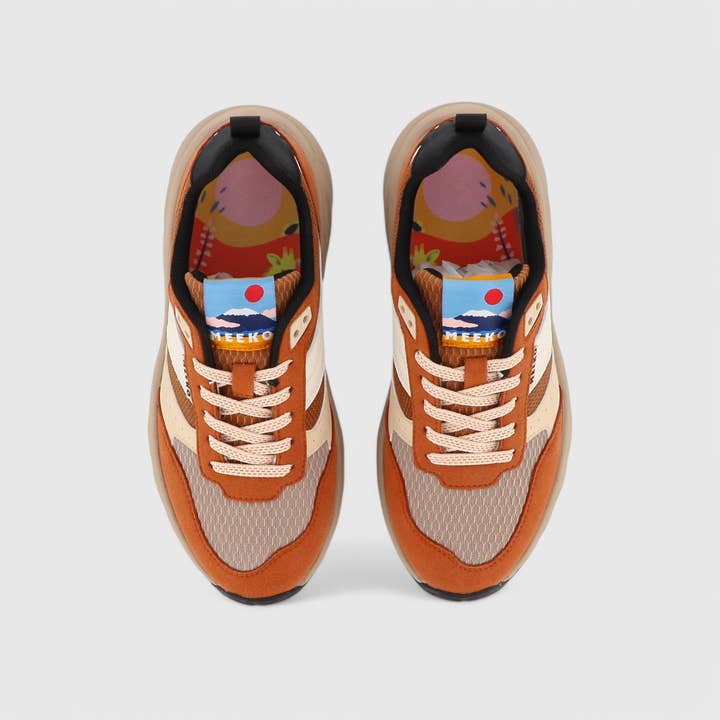 MEEKO - Wholesale Lifestyle Sneakers - Women's - PONGO - CAMEL - TECHNICAL AND SUSTAINABLE BASKETS2