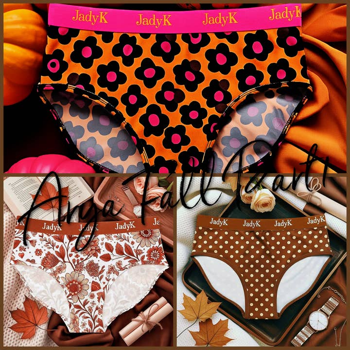 JadyK - Wholesale Underwear - Women's - Arya Hip Hugging Briefs | Fall Print Collection Part 1 | JadyK1