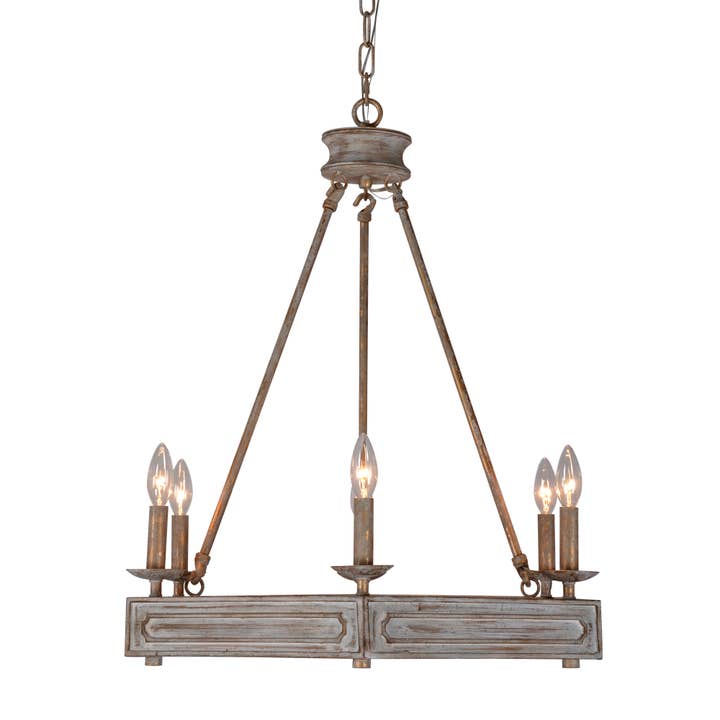 Charlotte 6-Light Chandelier for wholesale by Terracotta Designs