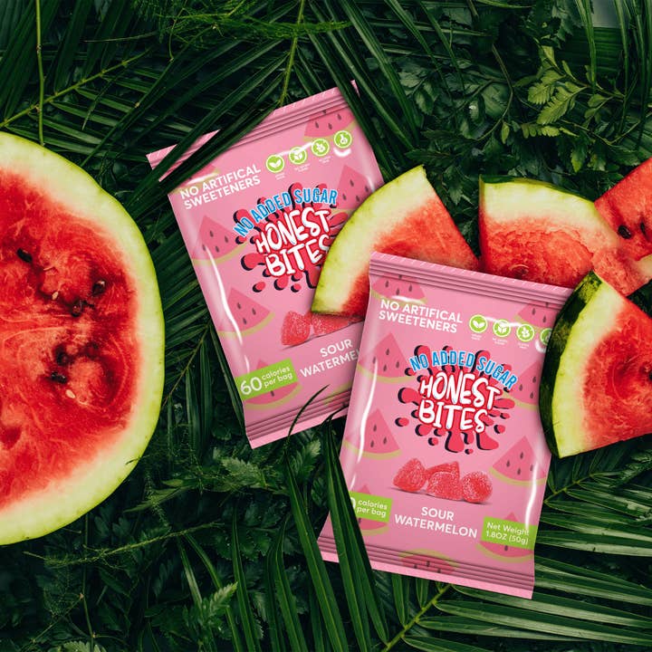 Honest Bites - Wholesale Gummy - SOUR WATERMELON 6 PACK3