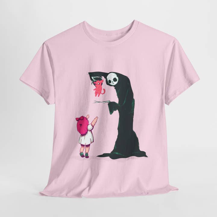Présentez le t-shirt unisexe en coton épais pour la vente par LVB Art