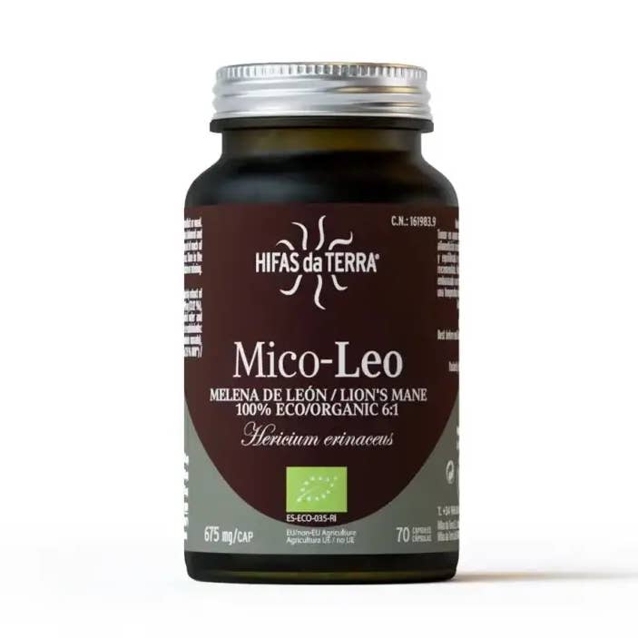 Mico Leo 70 Vegetabiliska Kapslar 675 mg Glasformat för wholesale av Hifas da Terra