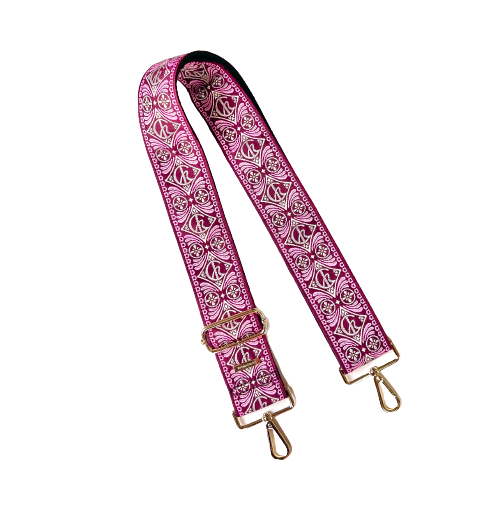 Thomas and Lee Company - Wholesale Bag Strap - Women's - Embroidered Guitar Straps - Assorted Prints + Florals - 10 Available8