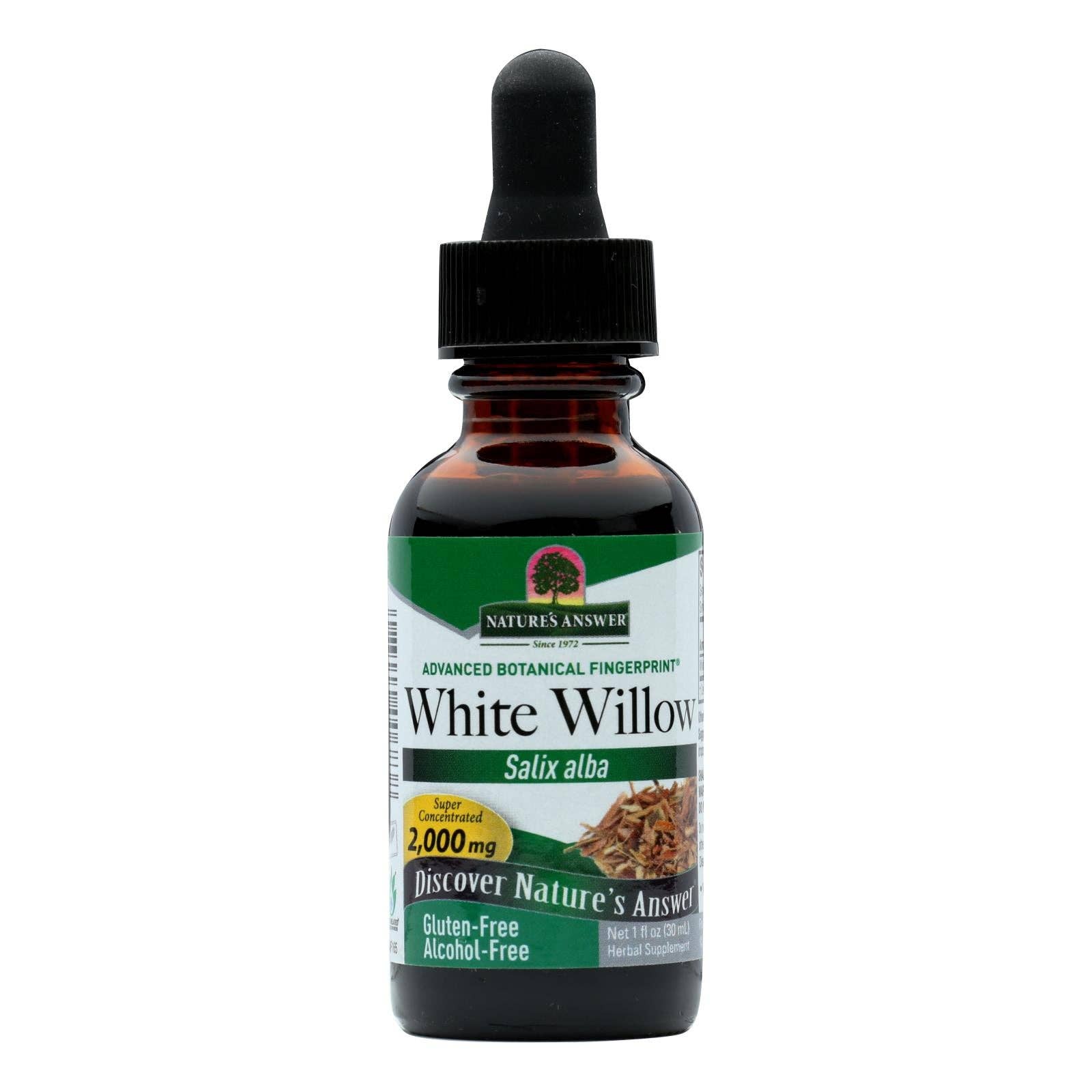 Everyday Supply Co - Wholesale Oral Supplement/Vitamin - Nature's Answer - White Willow Bark Alcohol Free - 1 Fl Oz0
