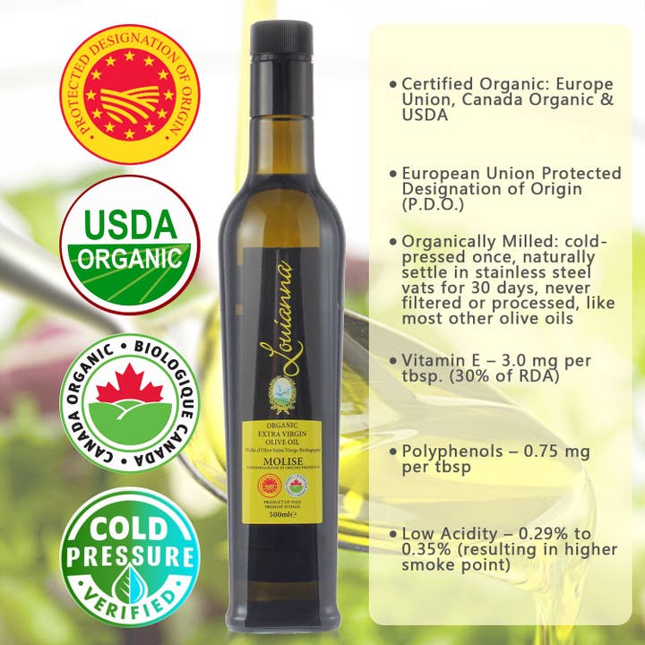 Louianna – wholesale Olive oil – Organic / PDO Extra Virgin Olive Oil