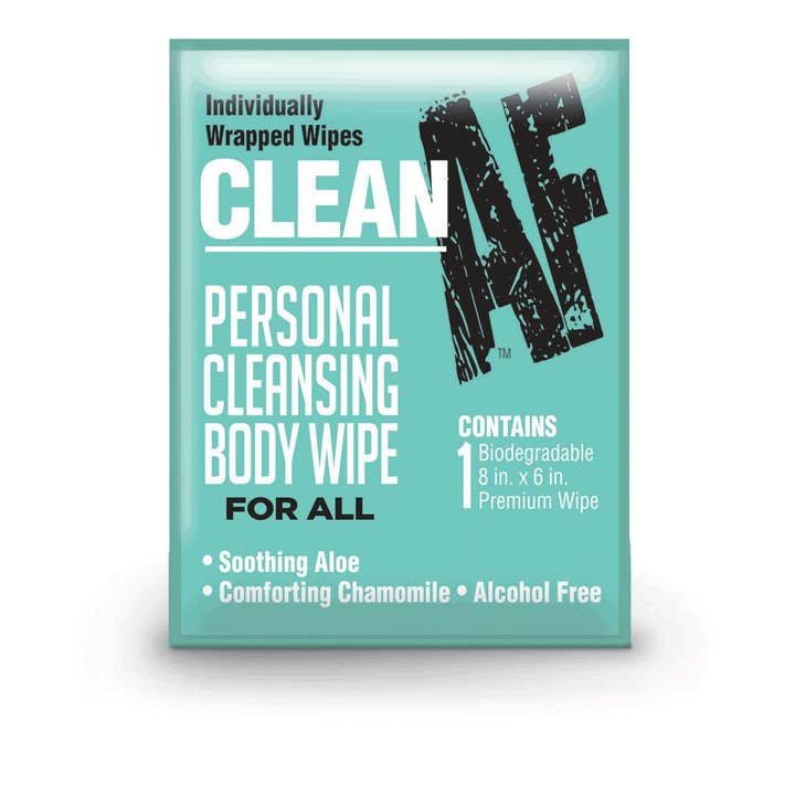 Little Genie Productions - Wholesale Face & Body Wipes - Clean AF Personal Cleansing Wipes - Display of 961