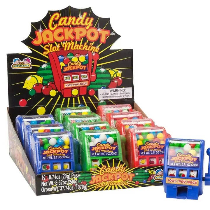 Jackpot Enarmad Bandit Godisautomat (12 st) för wholesale av Majestic Wholesale