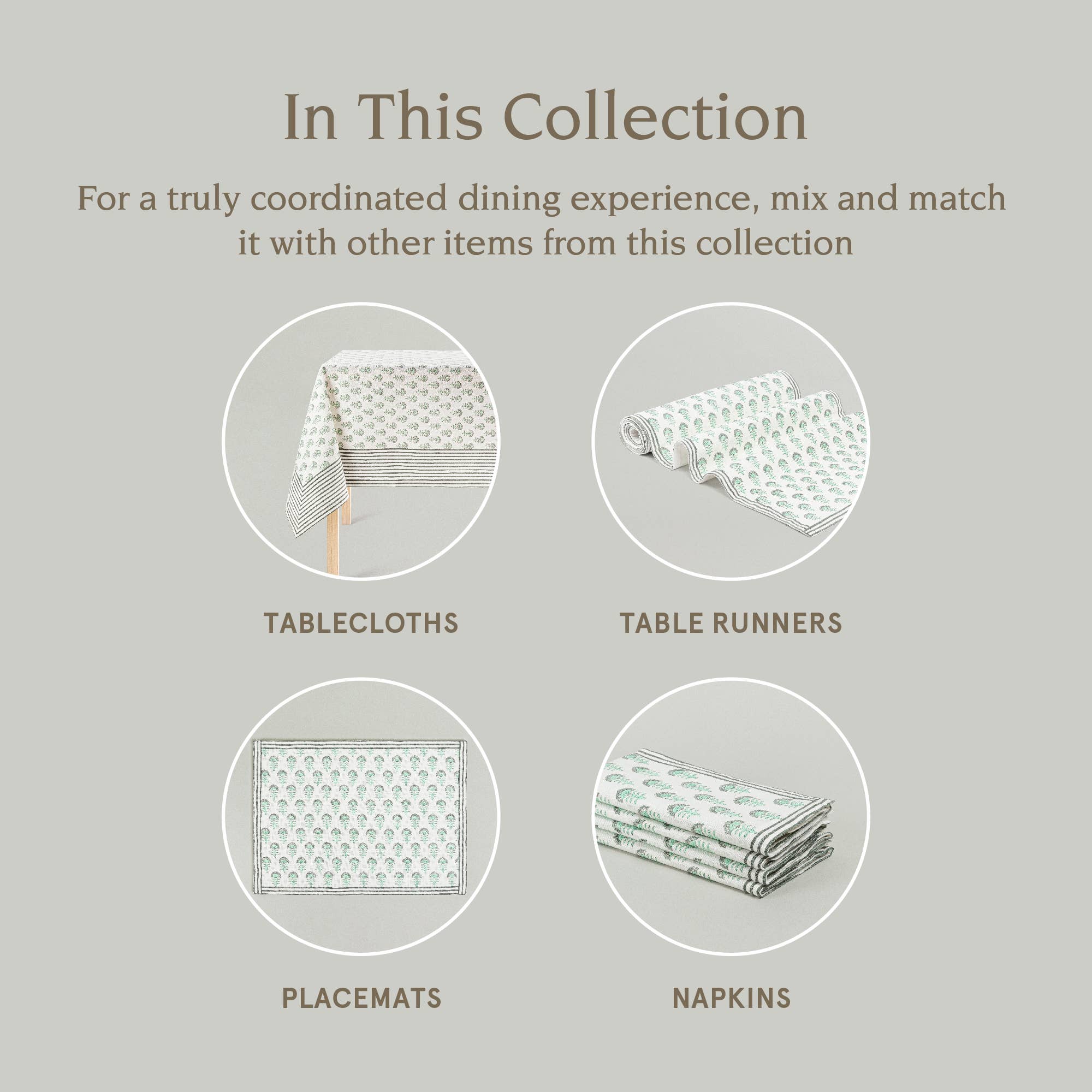 over&back - Wholesale Placemat - Artisan Hand-Blocked Placemats – 100% Cotton – Set of 421