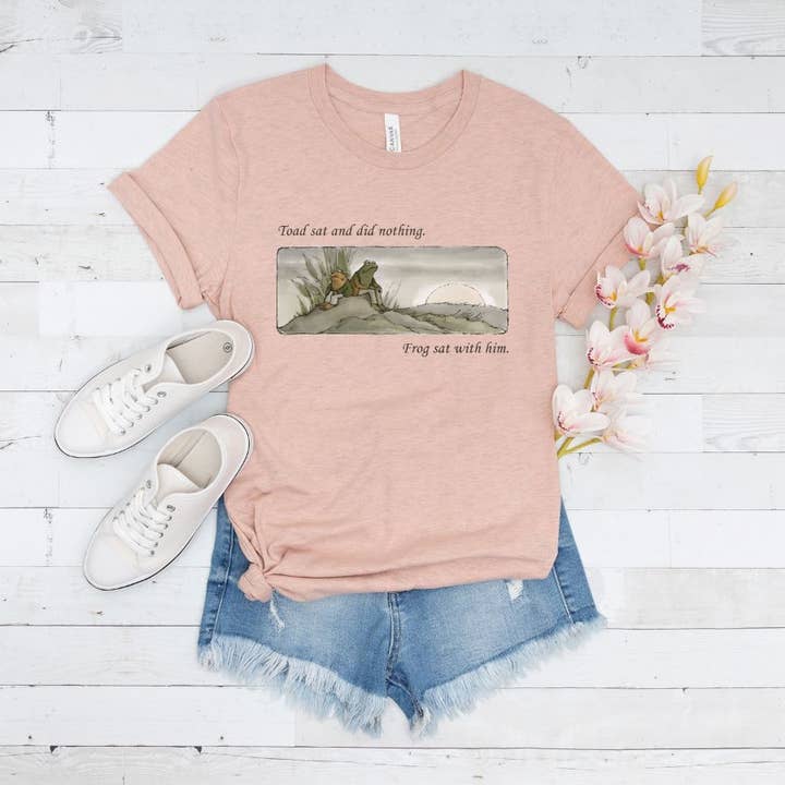 Frog and Toad Cottagecore T Shirt for wholesale by Sister Ray