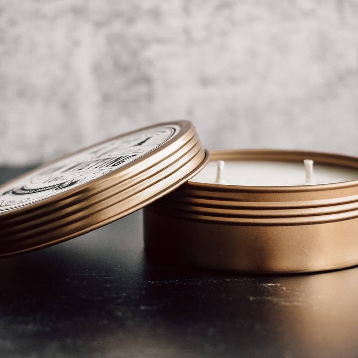 COCONUT & SHEA - 4 oz. Rose Gold Candle for wholesale by Von Wieting Co.