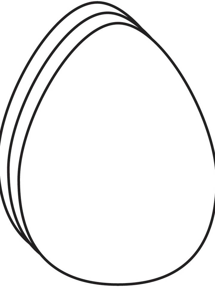 Magnétique découpé à l'emporte-pièce - Grand œuf unicolore pour la vente par Creative Shapes Etc.