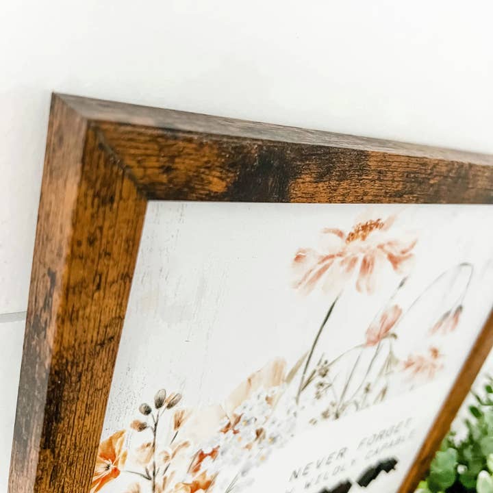 WillowBee Signs & Designs - Wholesale Sign - Wildly Capable Floral Sign
