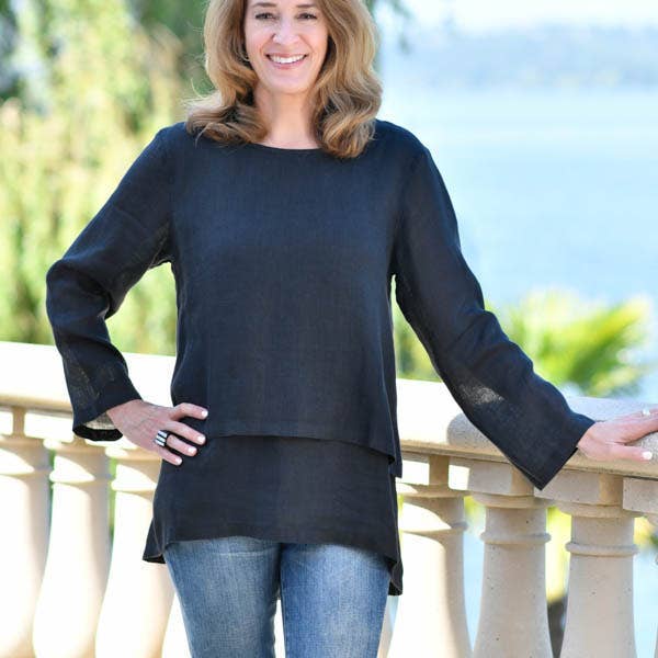 Arte Italica & Crown Linen Designs - Wholesale Tunic - Women's - Audrey Top0