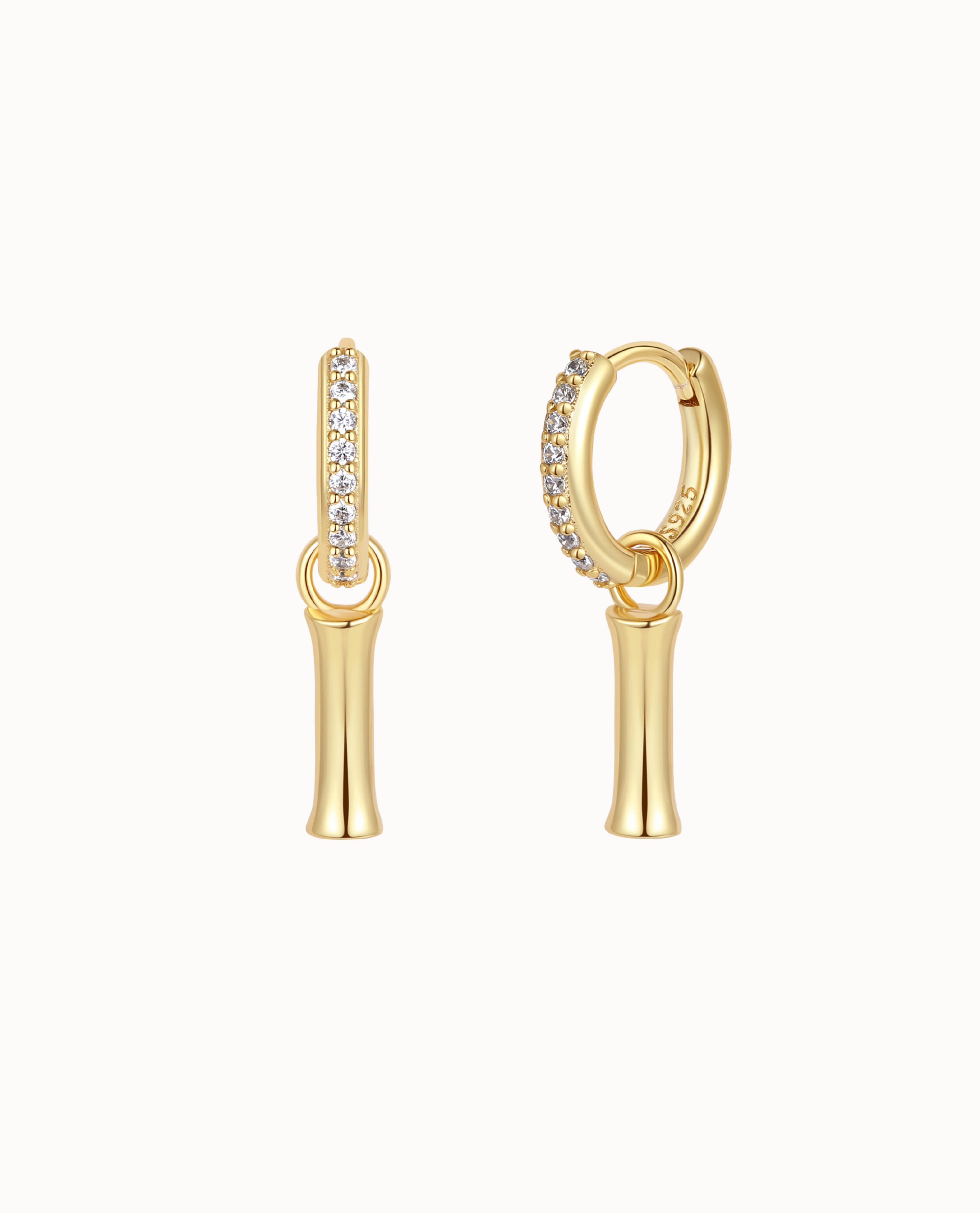 Nava Copenhagen - Wholesale Huggie Earrings - Hai Earrings - Gold Plated
